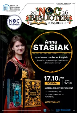 Spotkanie autorskie z Anną Stasiak